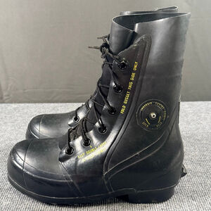 VTG Bata Mickey Mouse Boots Men’s 8R 1984 Military Cold Weather Air Valve Black